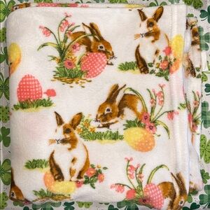 Easter Bunnies Plush Throw Blanket- 50”x60”